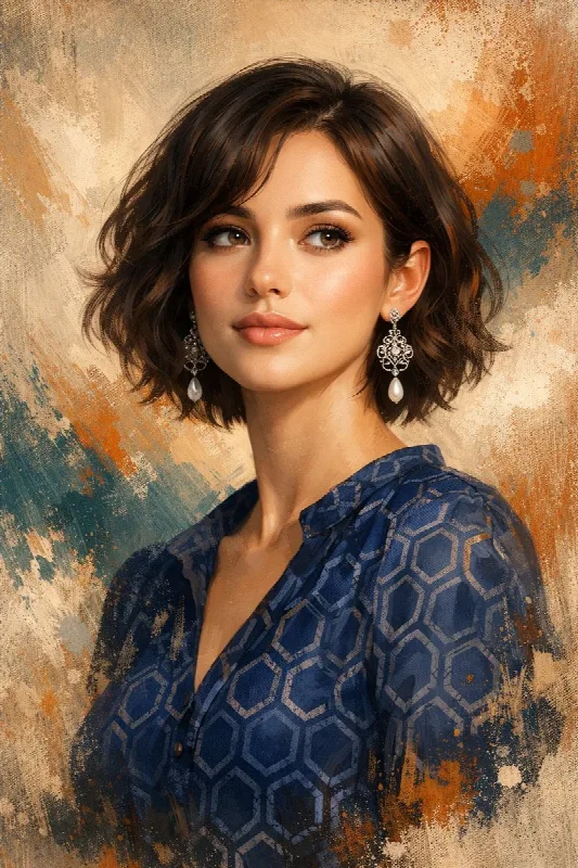 Blue Blouse in Painterly Light