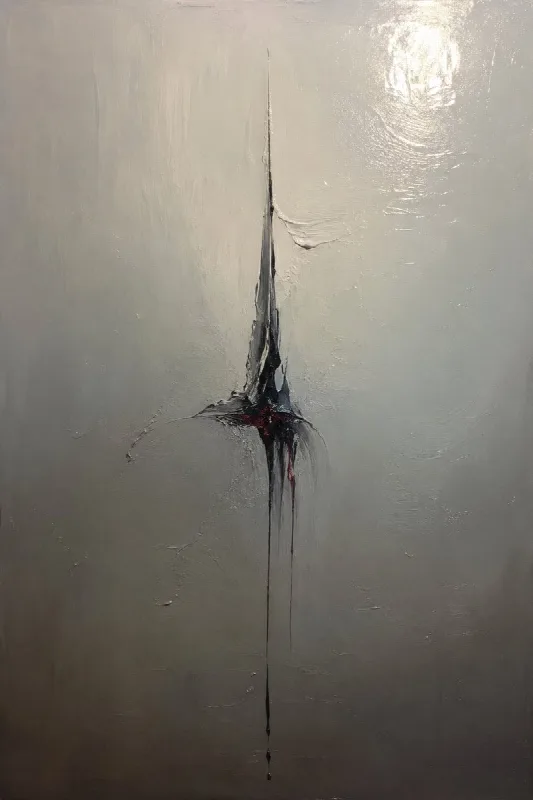 Glossy Minimal Abstract Painting