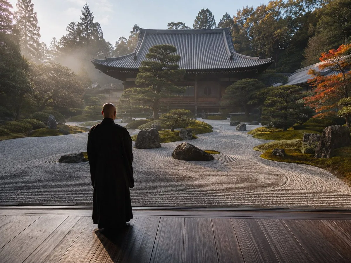Zen Temple Rock Garden