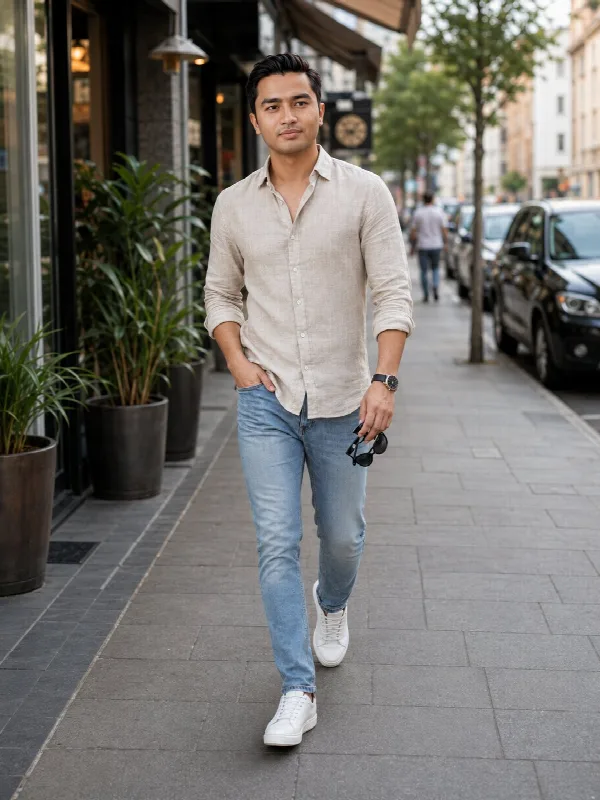 City Sidewalk Stride