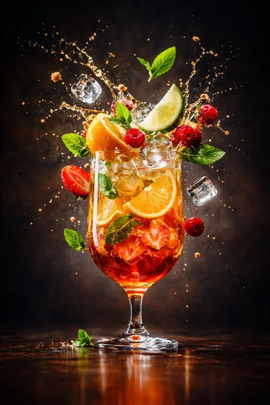 Floating Fruit Cocktail