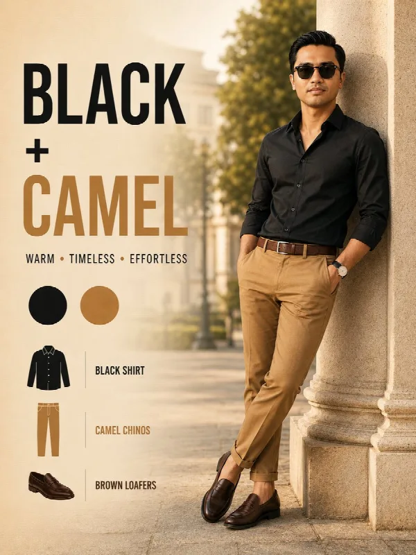 Black and Camel Outfit