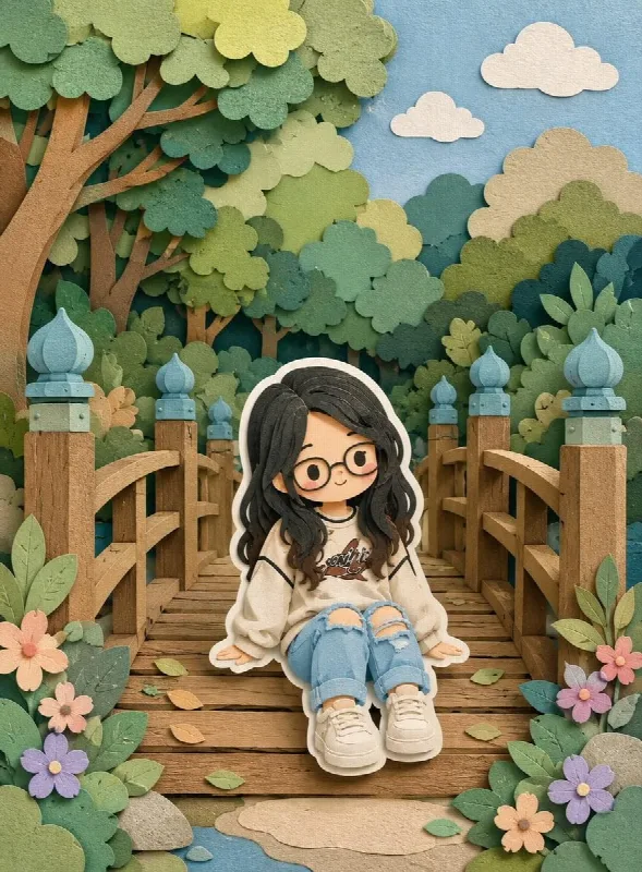 A Papercraft Garden Walk