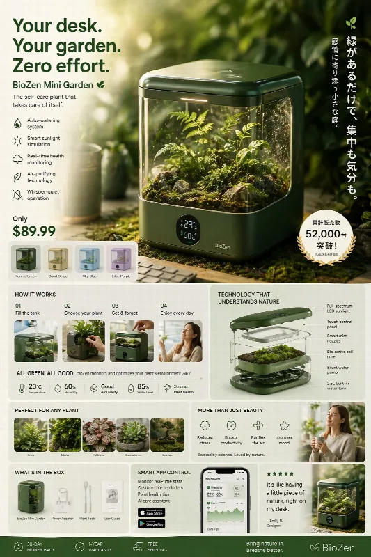 Smart Desk Garden Product Page