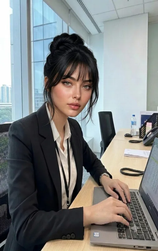 Office Desk Work Portrait