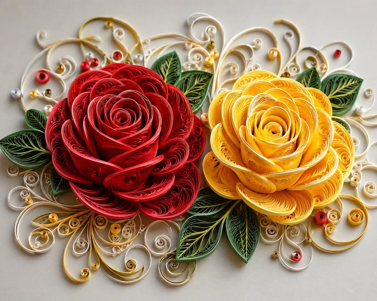 Paper Quilling Roses