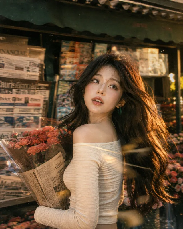 Vintage Film Newsstand Portrait