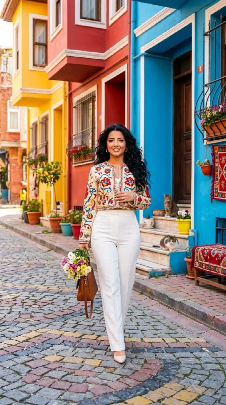 Spring on a Colorful Street
