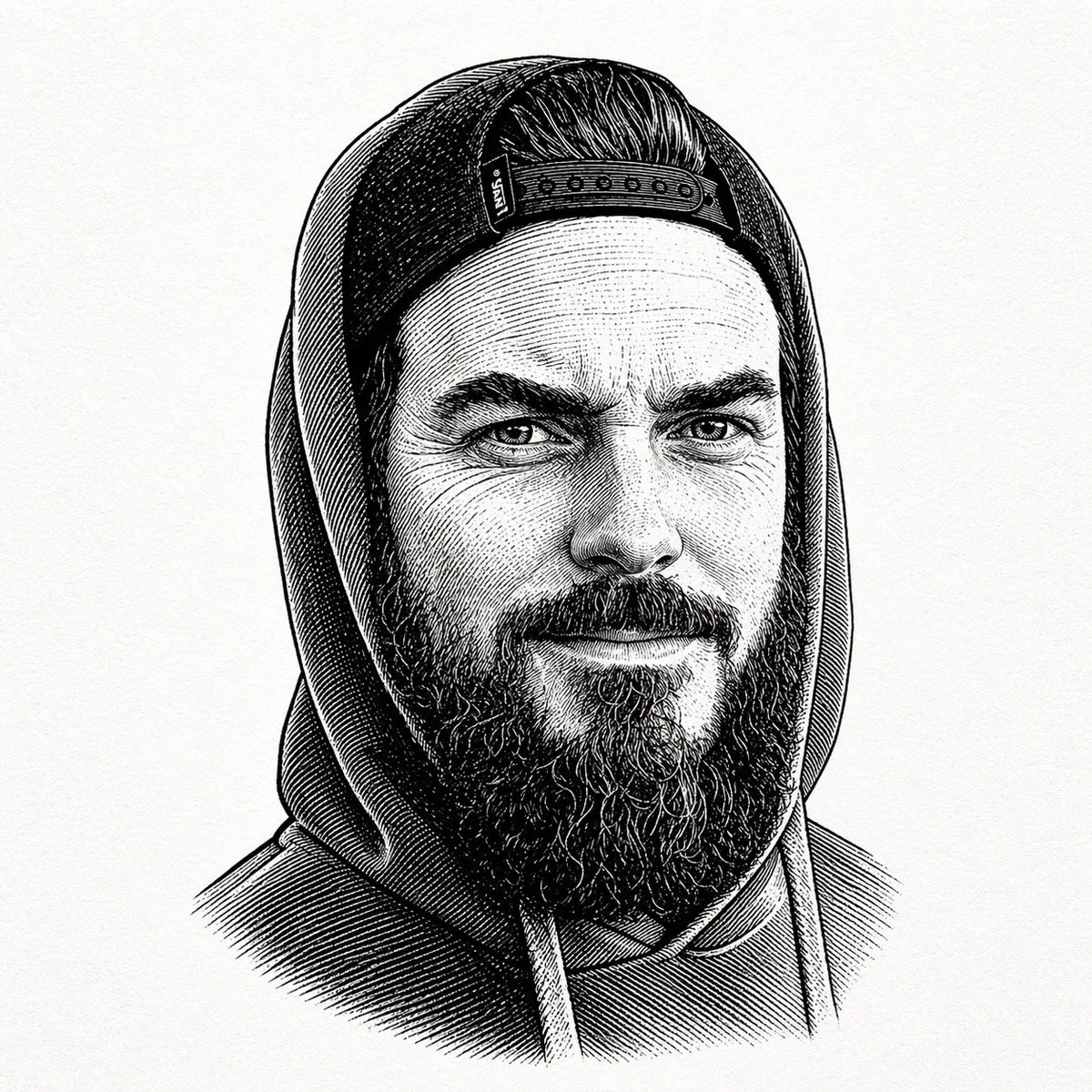 Vintage Engraved Portrait