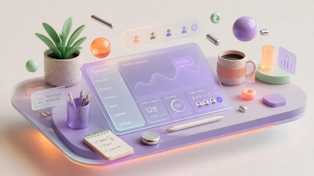 A Pastel Creative Workspace