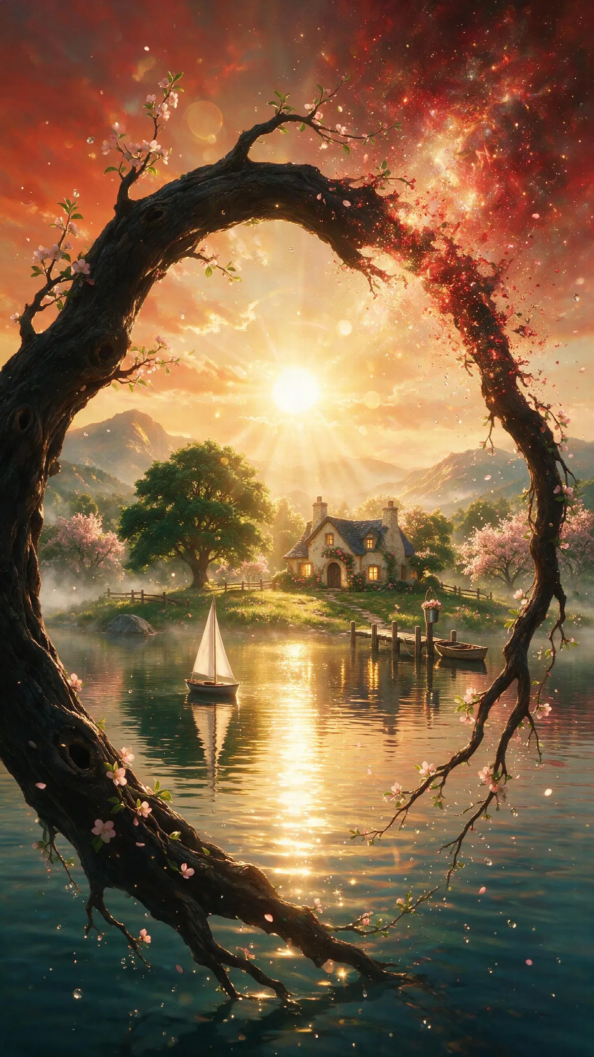 Portal Tree Over a Lake