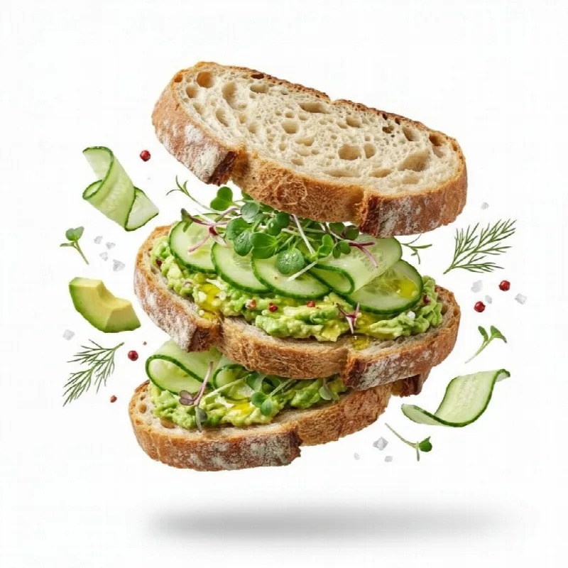 Floating Avocado Sandwich