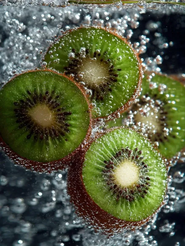 Kiwi in Sparkling Water