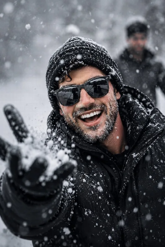 Laughing in the Snow