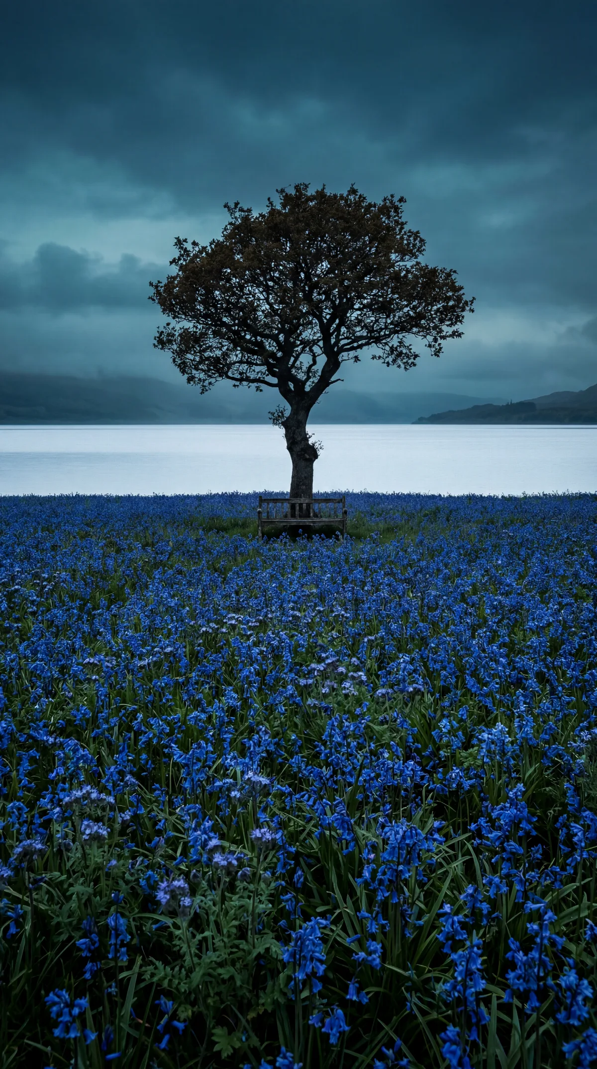 Blue Meadow Before the Storm