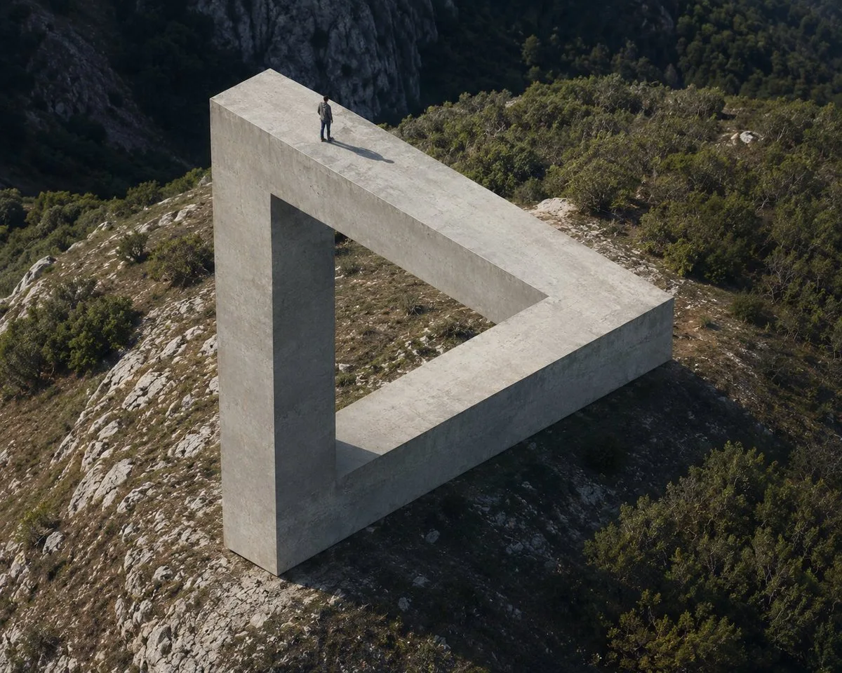 Concrete Penrose Triangle