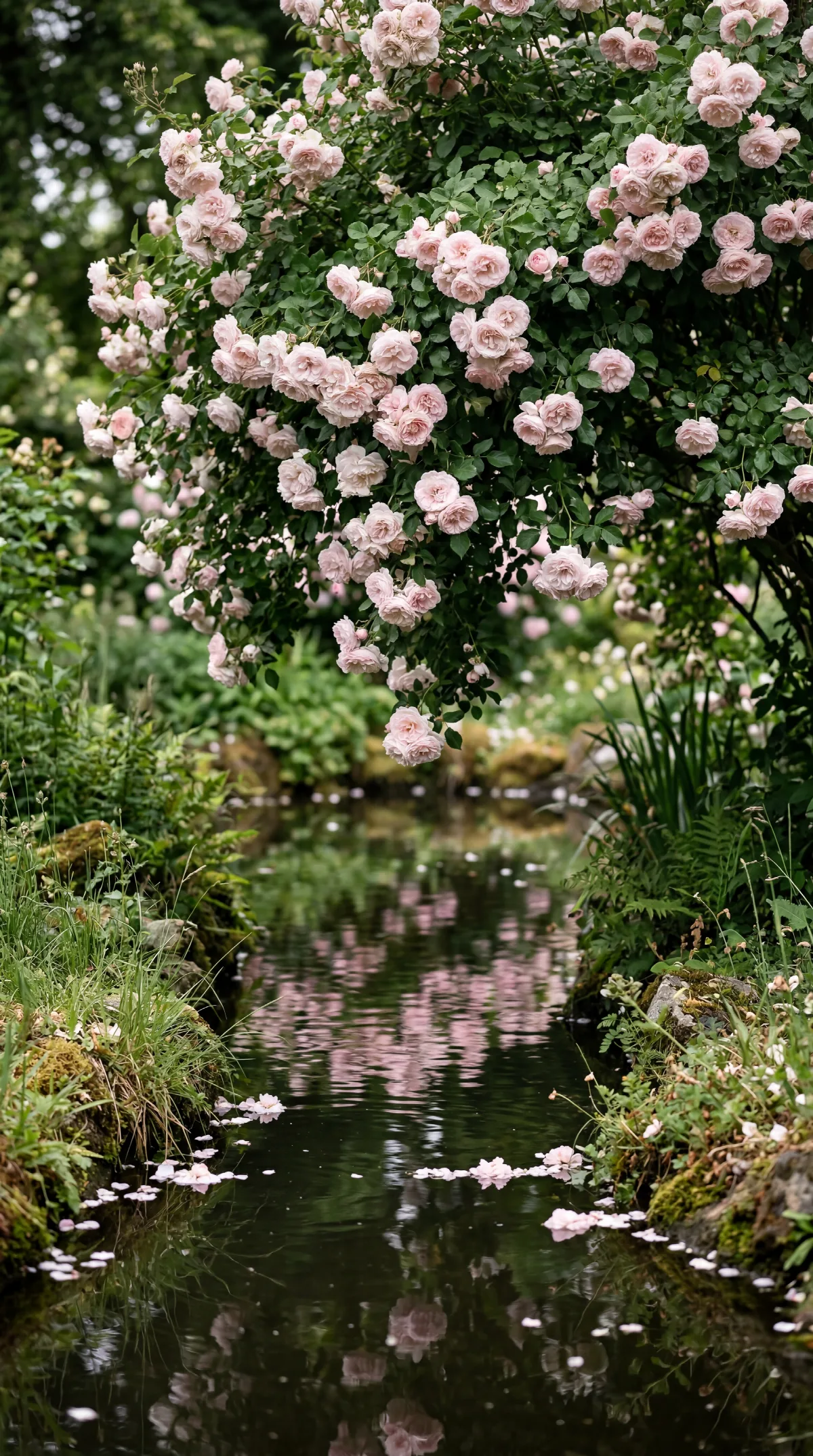 Roses Reflected in the Pond