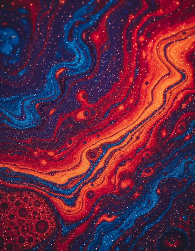 Iridescent Color Swirl