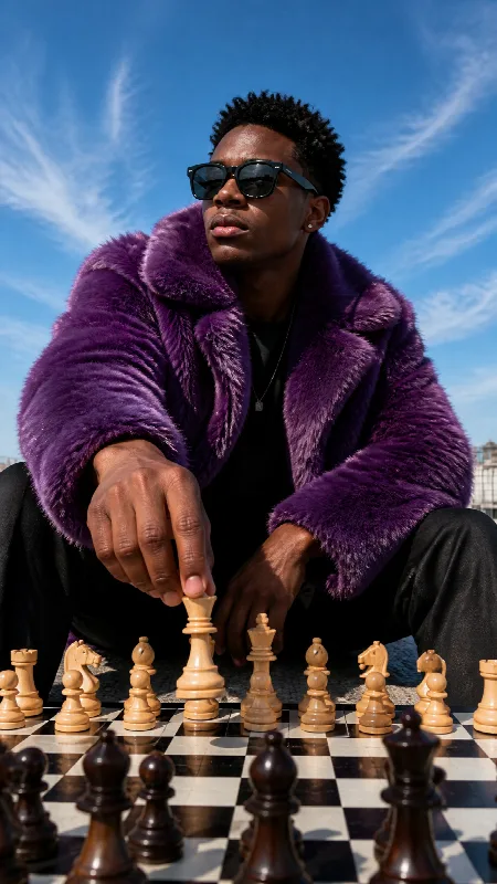 Chess in Purple Fur