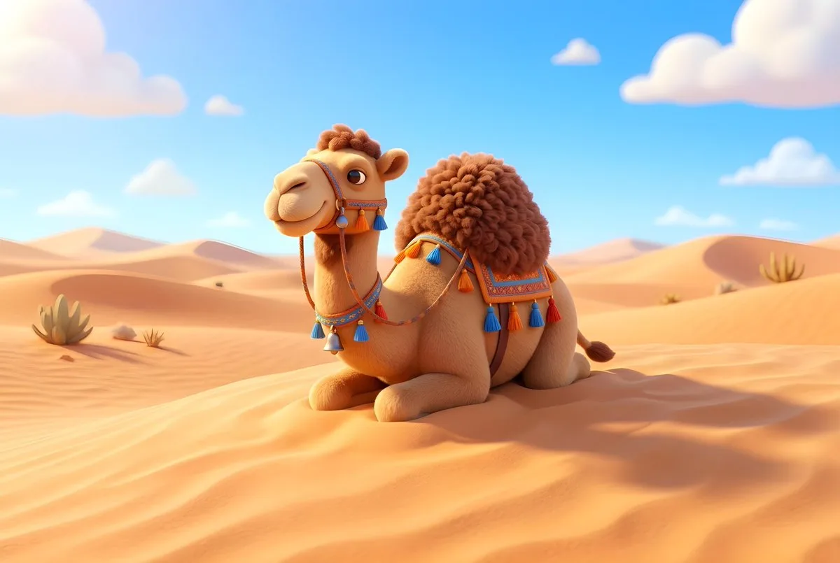 Camel on the Dunes
