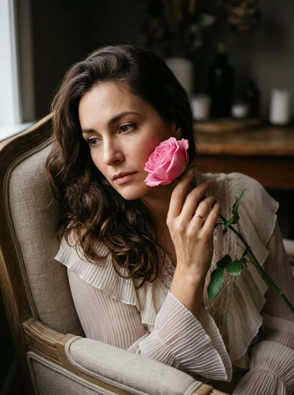 Melancholic Rose Portrait