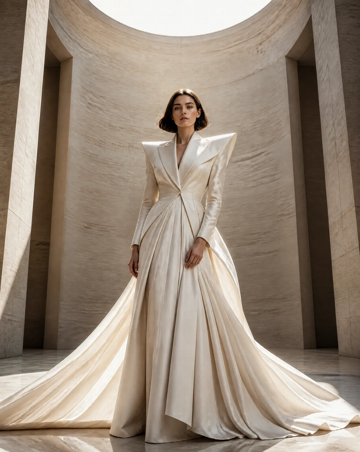 Ivory Couture Beneath the Oculus