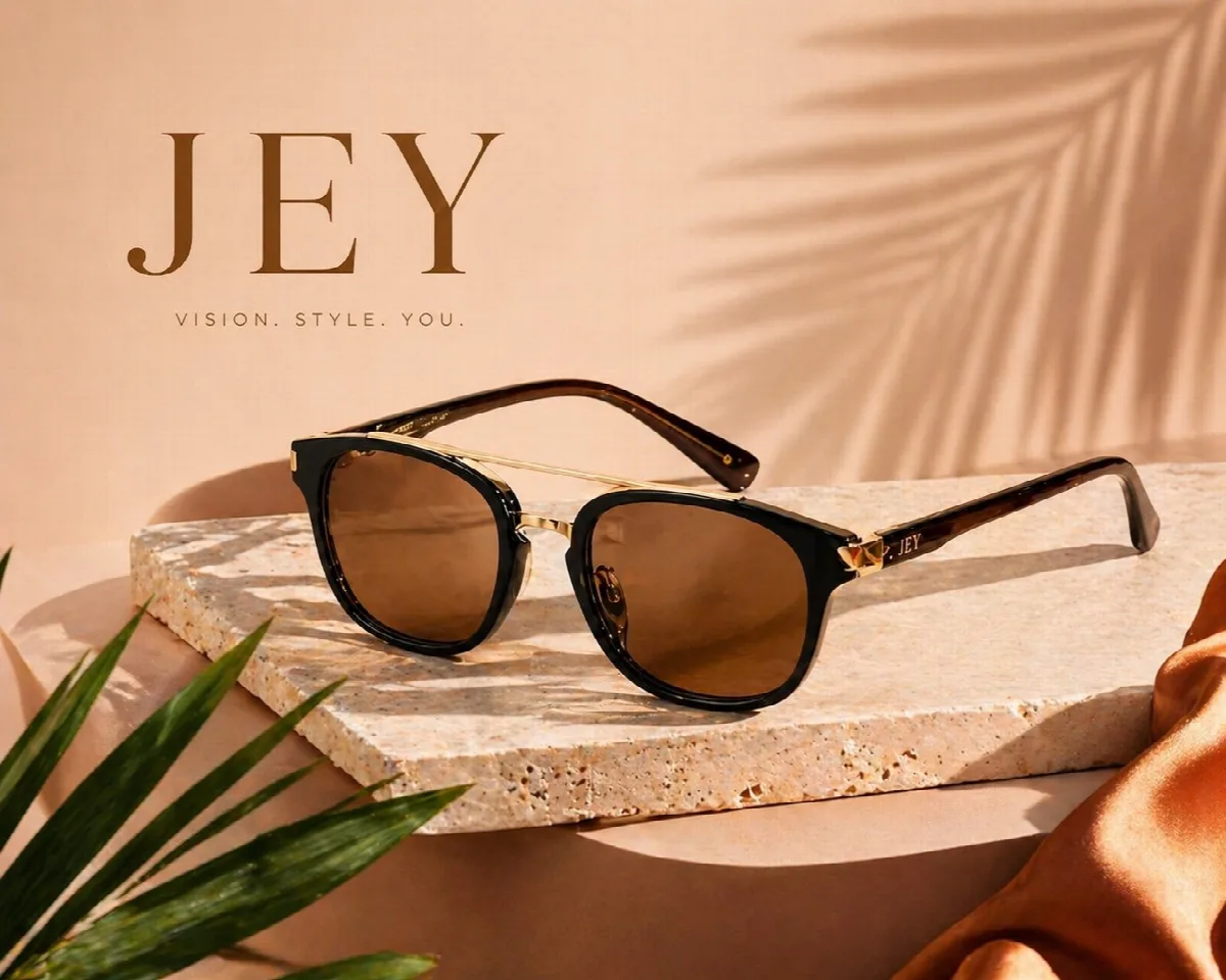 Sunglasses on Stone Podium