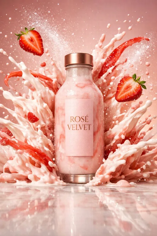 Strawberry Shake Bottle Splash