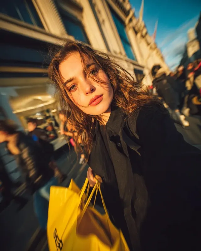 Golden Hour Shopping Street