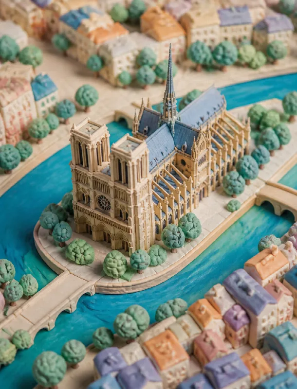 Paris in Pastel Clay