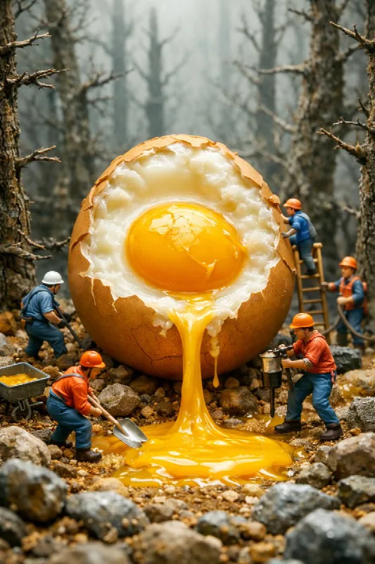 Tiny Workers and a Giant Egg
