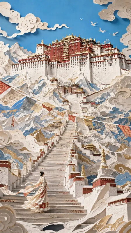 Papercut Mountain Palace