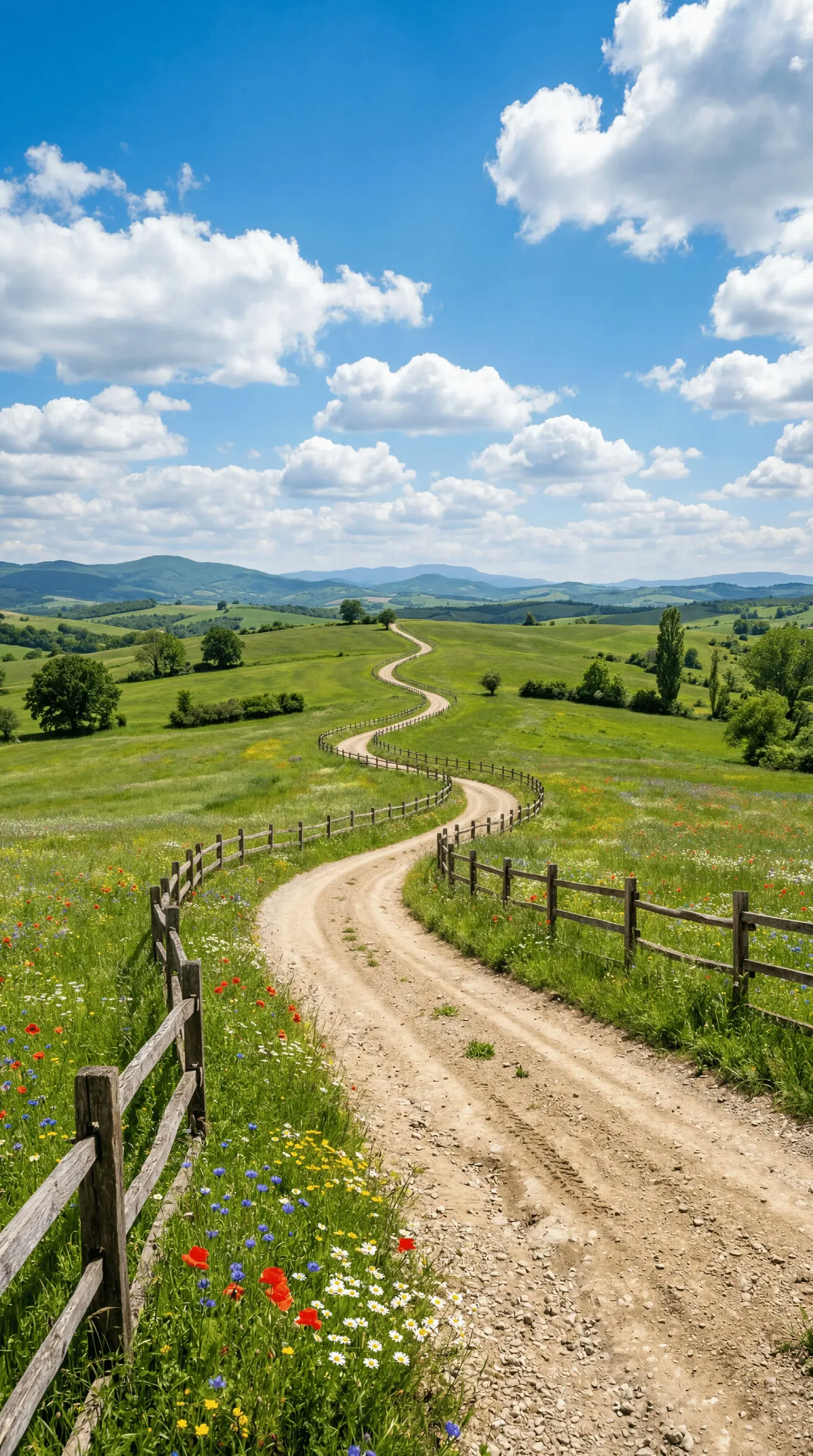 Winding Country Dirt Road