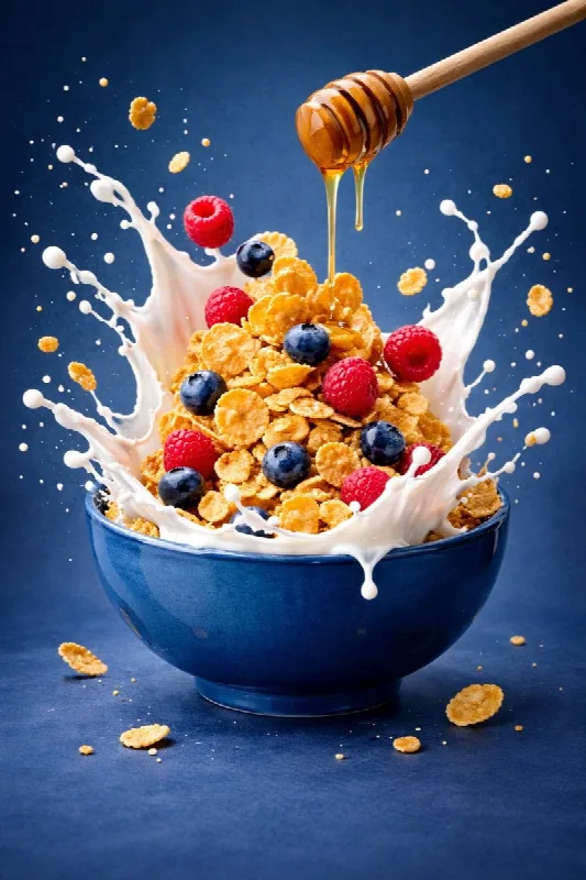 Cereal Bowl Milk Splash