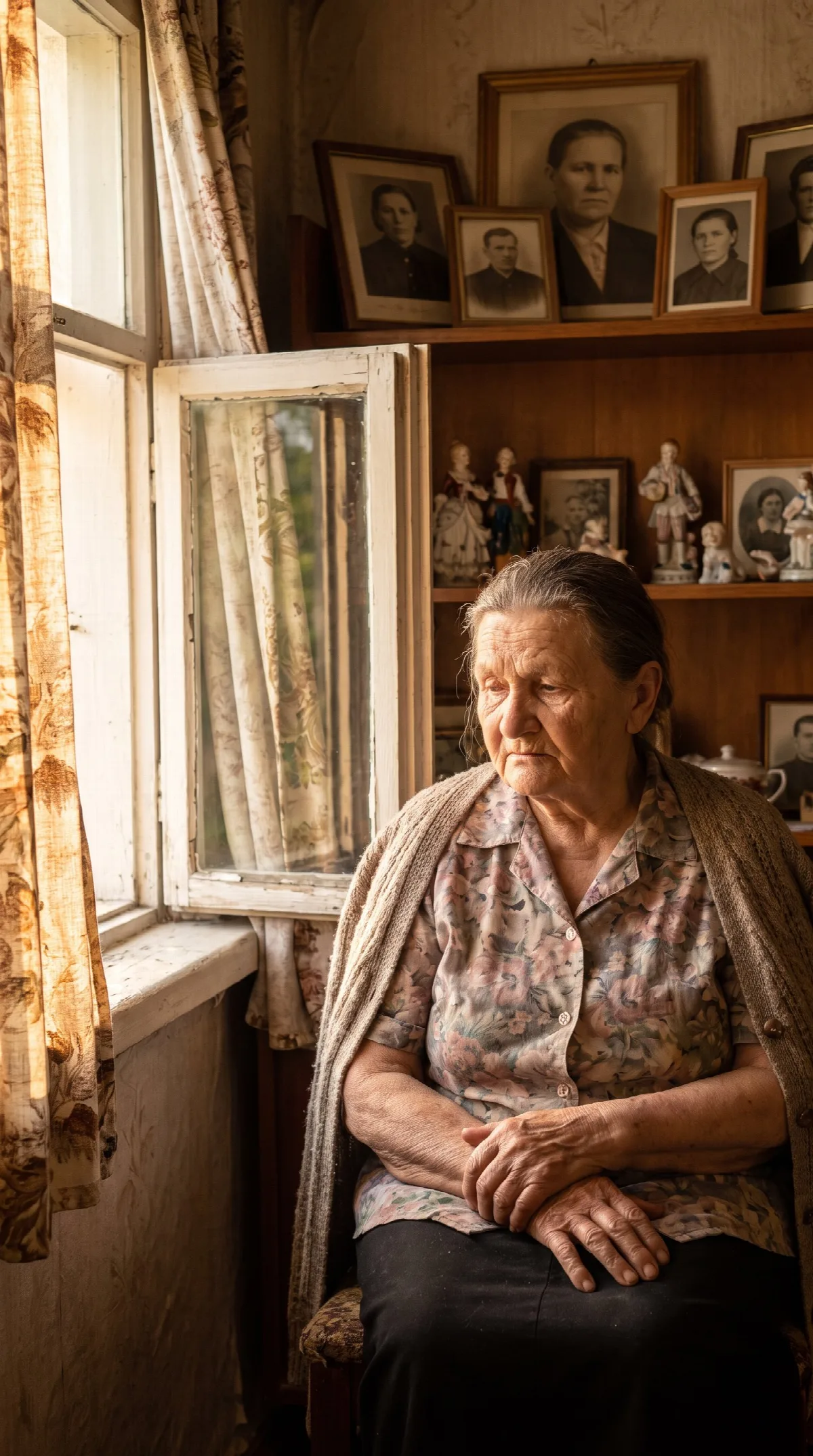 Mother Waiting by the Window