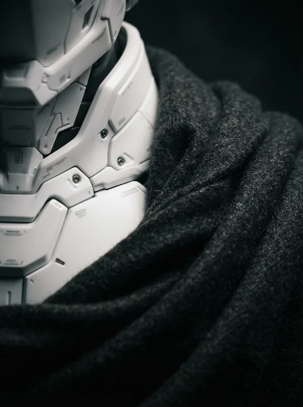 Mecha Collar and Wool Drapery