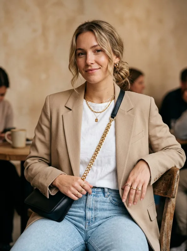Urban Elegance Café Portrait