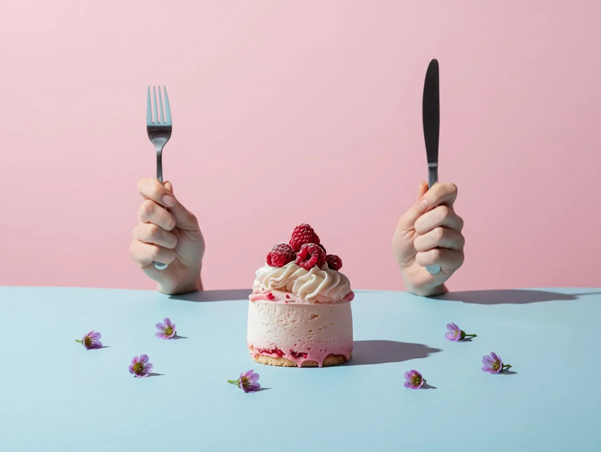 Pastel Raspberry Mousse Cake