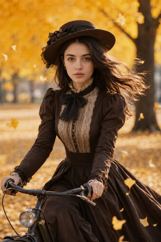 Victorian Bicycle in Autumn