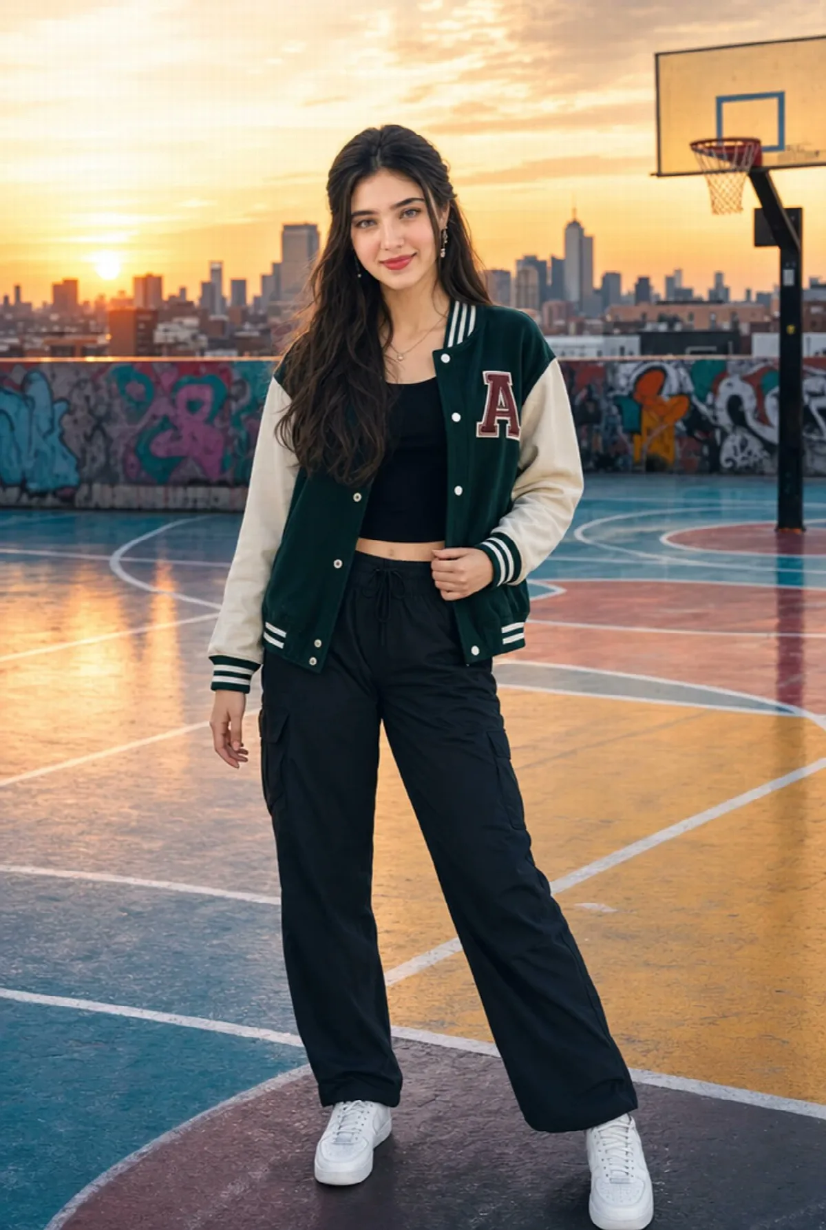Rooftop Court Sunset