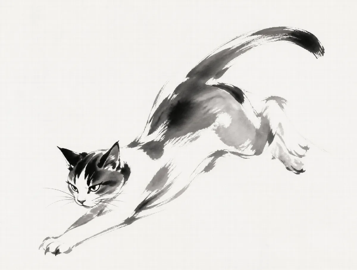 Cat in Ink