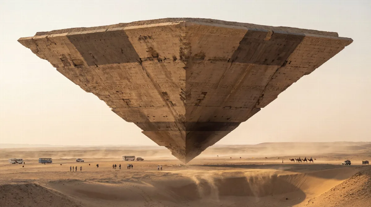 Inverted Pyramid in the Desert