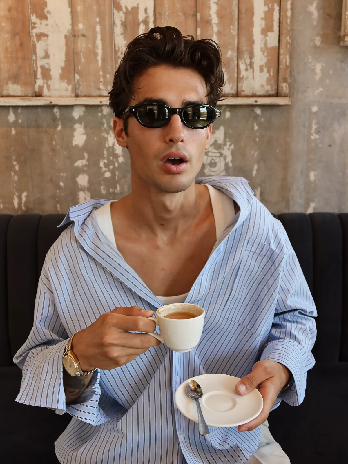 Espresso in Pale Blue