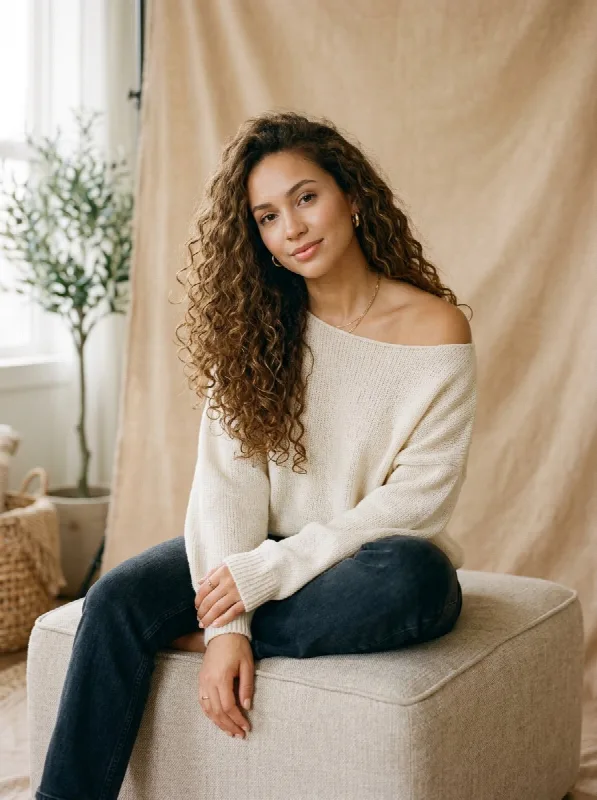 Off-Shoulder Sweater