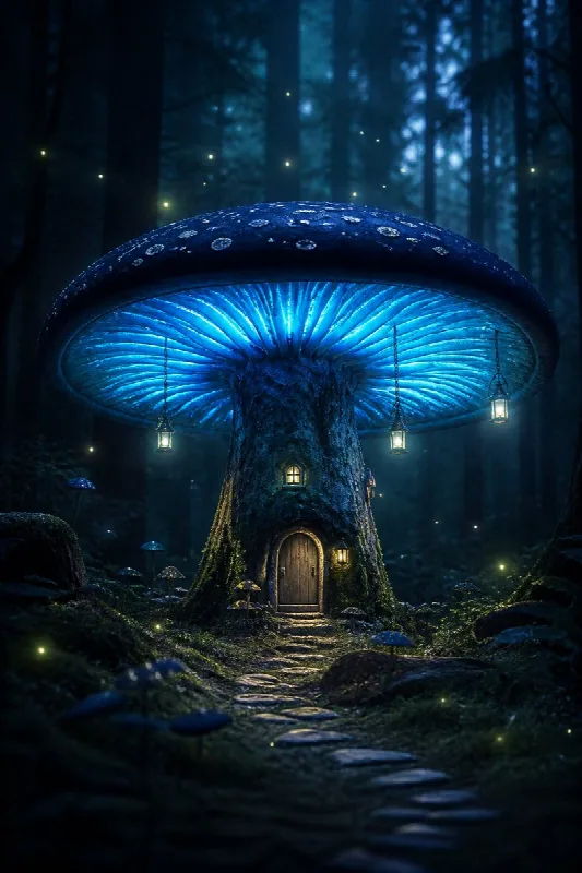 Glowing Mushroom House