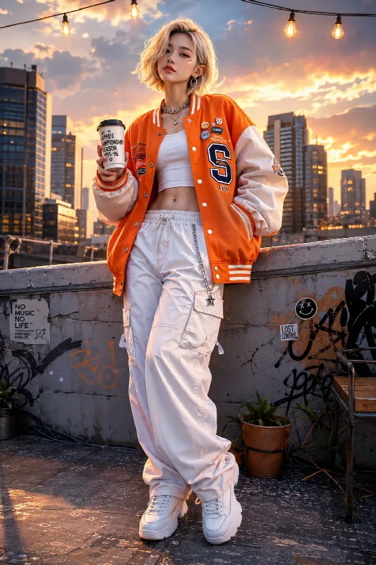 3D Streetwear Rooftop Character