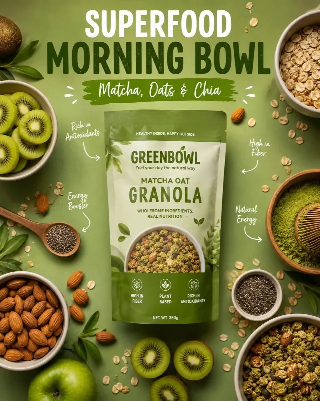 Matcha Granola Ad