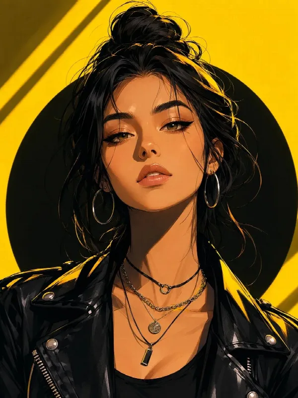 Neon Yellow Pop Art Portrait