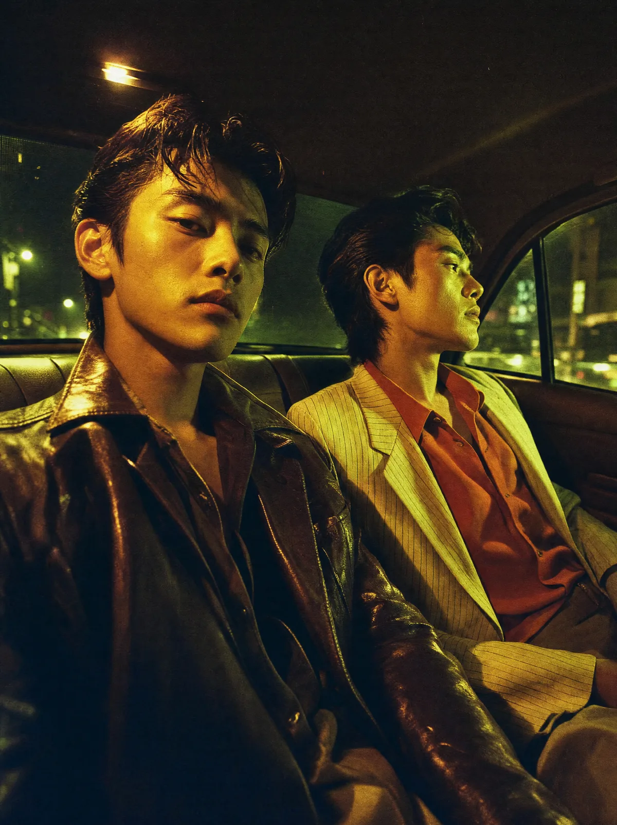 Night Ride in Gold and Green