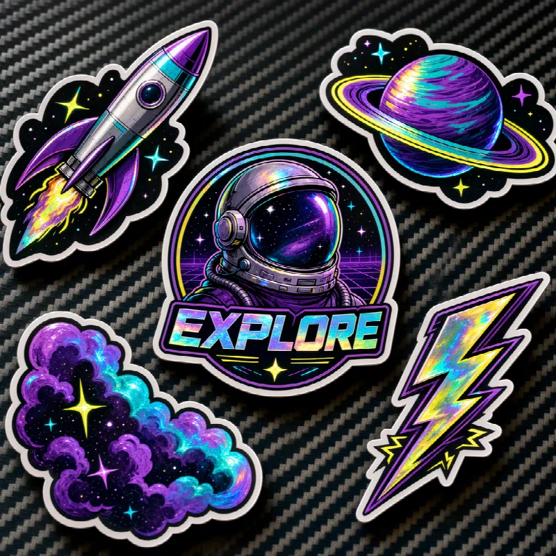 Holographic Space Stickers